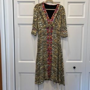 Saloni Eve Dress 1758, Tiger Anemone, 8